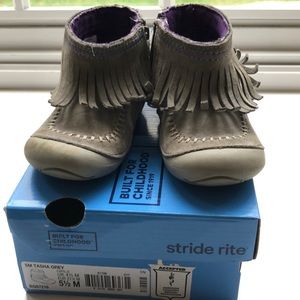 Stride Rite Fringe Toddler Girls Boots 5.5